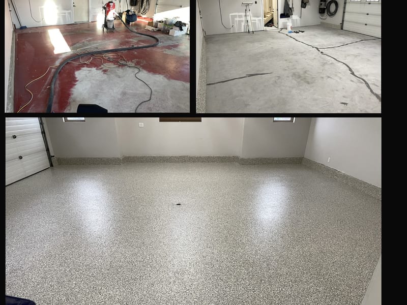 Old Garage Floor Transformation